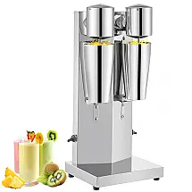 Mixer de Milkshake VEVOR Dupla Cabeça Inox 800ml 2 Velocidades 180W 110V