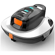 Robô Aspirador de Piscina sem Fio com Indicador LED, Tecnologia de Estacionamento Automático e Autonomia da Bateria 1,5H para Piscinas de