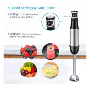 Mixer com 4 Velocidades e Acessórios, Aço Inoxidável, 500W, 110v, AIGOSTAR, Prateado