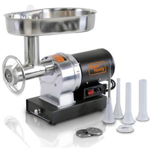 Moedor de Carne Salsicha Stuffer Elétrico 12 3, 4 HP 720LBS Por, Hora 550 Watts Serviço Pesado Corpo em Aço Inoxidável Talheres Bandeja de