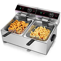 Fritadeira Profissional 6 Litros de Capacidade, Aço Inoxidável, 110V 1700W, SIMOE
