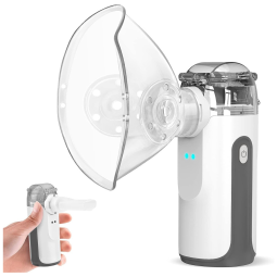 Nebulizador Portátil para Tratamento Respiratório em Adultos e Crianças com Acessórios Inclusos para Viagens ou Uso Doméstico, 110V