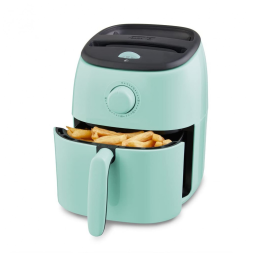 Fritadeira Elétrica AirFryer 2.6L com Frigideira Antiaderente e Desligamento Automático, 110v, DASH DCAF200GBAQ02, Verde Claro