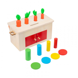 Kit de Brinquedo Montessori 4 em 1 para Crianças de 6 Meses a 3 Anos, Adena Montessori
