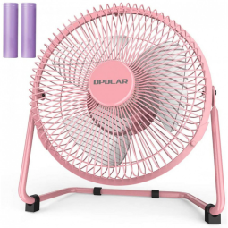 Ventilador de Mesa Recarregável USB OPOLAR de 23cm, 2 Configurações, Rosa 110V