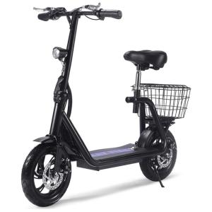 Patinete Elétrico para Adultos com Cesta de Transporte, Peso Max 100kg e até 24km, SAY YEAH H8P, Preto