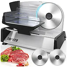 Fatiador de Frios Elétrico de Aço Inoxidável, 150W, 110v, TOPOTO, Prateado