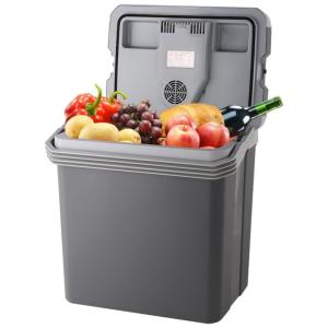 Mini Geladeira, Cooler Automotiva Elétrico Portátil 24L, 110v, KOUDERA KOU 001, Cinza