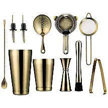 Kit Bn Profissional 32 Peças em Alumínio, LILILI, Dourado