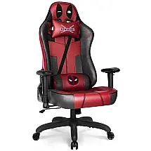 Marvel Avengers Cadeira Gamer Ergonômica Reclinável e Giratória com Apoio Lombar e Cabeça, Deadpool