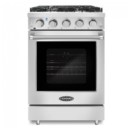Fogão 4 bocas 60cm Cosmo inox forno a gás 106L convecção grades de ferro fundido 110V