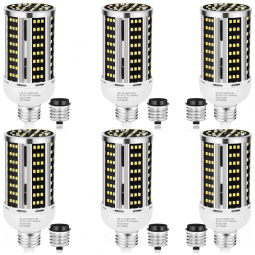 Lâmpada de Milho LED 35W, Pack com 6 Unidades, Branco Quente 3000K - Equivalente a 300W, Ideal para Áreas Amplas Internas e Externas,YANYCN