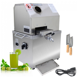 Moedor de Cana Elétrico Profissional com 3 Rolos Extrator, 110V, INTSUPERMAI, Prata