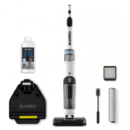 Aspirador de Pó Multifuncional sem Fio com Acessórios e Silencioso, 110V, EUREKA, Branco