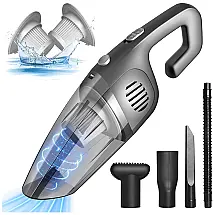 Aspirador de Pó Automotivo Portátil e Recarregável, Bateria 2200 mAh, SEATOP ST HV061, Cinza