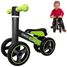 NORDISTRICT Bicicleta sem Pedal Infantil para Bebês de 1 a 3 anos, Preto