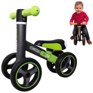 NORDISTRICT Bicicleta sem Pedal Infantil para Bebês de 1 a 3 anos, Preto