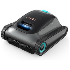 Robô Aspirador de Piscina sem Fio com Escalada em Parede e Autonomia da Bateria 150 Min para Piscinas de 150m2, 110V, AIPER Scuba S1