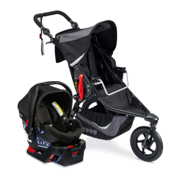 Carrinho de Bebê com Cadeira para Carro Bob, Preto