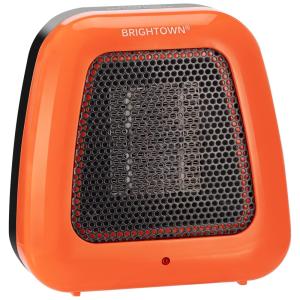 Mini Aquecedor Elétrico Portátil de Cerâmica 400 Watt, 110v, BRIGHTOWN 8541833742, Laranja