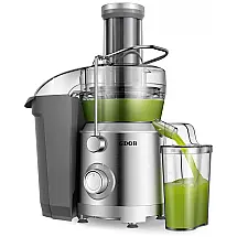 Centrifuga de Frutas com Motor de Cobre e 2 Estágios, 110V 1300W, GDOR, Prata