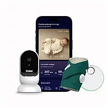 Baba Eletrônica com Monitor HD e Indicador de Qualidade do Sono, Owlet, Branco