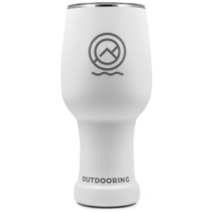 The Outdooring Copo Térmico 600 mL para Cerveja, Café com Isolamento a Vácuo, Branco