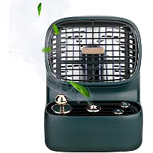 NACODEX Climatizador Portátil de Mesa, Capacidade 0.5L com 3 Velocidades, Recarregável, Branco