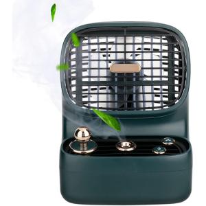 NACODEX Climatizador Portátil de Mesa, Capacidade 0.5L com 3 Velocidades, Recarregável, Branco