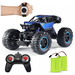 Carrinho de Controle Remoto para Adultos Off Road 114 Escala Até 10 km por hora, Recarregável, BEEBEAN, Azul