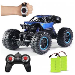 Carrinho de Controle Remoto para Adultos Off Road 114 Escala Até 10 km por hora, Recarregável, BEEBEAN, Azul