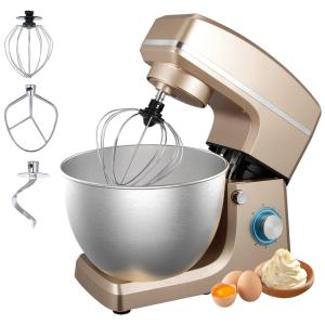 Batedeira 8L 6 Velocidades 3 Acessórios 660W Dourada, 110v, SINCALONG, Dourado