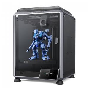 Impressora 3D Creality K1C, Nova Versão 2024 com Velocidade de Impressão Rápida de 600 mm/s, Suporte a Filamento de Fibra de Carbono 300°C