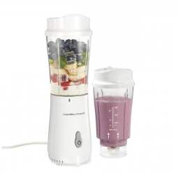 Liquidificador Pessoal Portátil com 2 Copos de 400mL, 110V, Hamilton Beach 51102V, Branco
