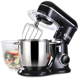 Batedeira 3 em 1, 4,7L com 10 Velocidades, Batedor de Ovos, Gancho de Massa e Batedor Plano, 110V, Kitchen in the box