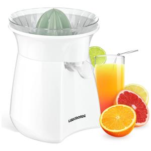 LUUKMONDE Electric Citrus Juicer, Orange Squeezer Juicer with Lockable Pour Spout, All Copper Motor, and Universal Cone, Easy to Clean Lemon