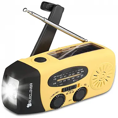 Rádio AM/FM/NOAA com Bateria Solar