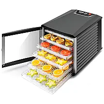 Desidratador de Alimentos JAYETEC Professional, 6 Bandejas, Preto 110V
