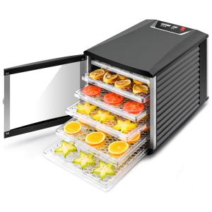 Desidratador de Alimentos JAYETEC Professional, 6 Bandejas, Preto 110V