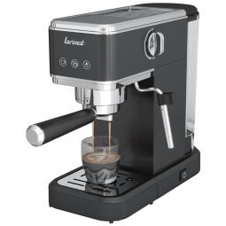 Máquina de Café Expresso em Aço Inoxidável 20 BAR com Vaporizador de Leite e Tanque de Água Removível , 110V 1350W, Larinest, Prata