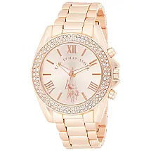 Relógio An Feminino Cor em com Critai, U.S. POLO ASSN. USC40037, Dorado