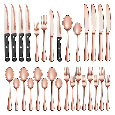 Kit de Talheres Rose Gold