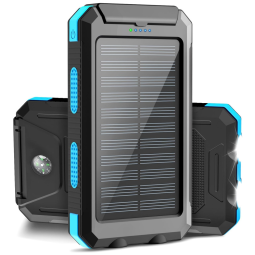 Powerbank Carregador Portátil Solar 20000mah impermeávelLanterna LED