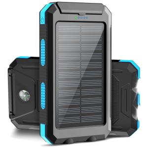 Powerbank Carregador Portátil Solar 20000mah impermeávelLanterna LED