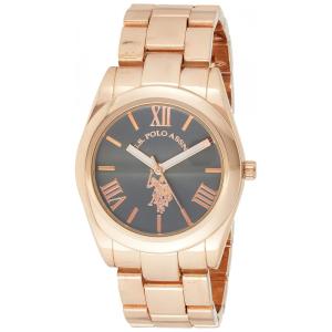 Relógio An de qartzo analógico feminino com pleira de metal, U.S. POLO ASSN. USC40130, Dorado