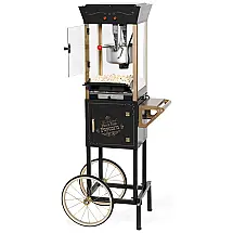 Carrinho de Pipoca Vintage Profissional com Panela Antiaderente, NOSTALGIA CCP510BK, Preto