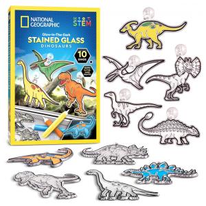 Kit Vitral Sistema Solar Multicor – Pintura Glow‑in‑the‑Dark, Artesanato Educativo STEM, Presente Criativo Crianças, National Geographic