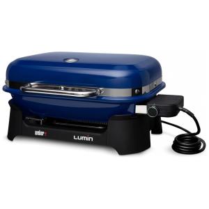 Churrasqueira Grill Elétrica para até 4 Pessoas, 110V, Weber, Azul Escuro