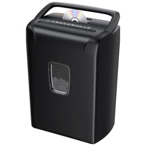 Fragmentadora de Papel e Cartões e CDS até 12 Folhas com Corte Transversal, 110V, Bonsaii, Preta
