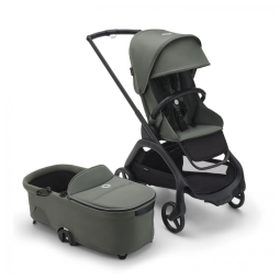 Carrinho de Bebê para Passeio com Berço e Assento Ajustável e Cesto Grande, Bugaboo, Verde